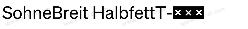 SohneBreit HalbfettT字体转换 SohneBreit HalbfettT字体转换